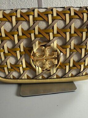 Tory Burch - Miller Basketweave Cluth Convertible Bag
